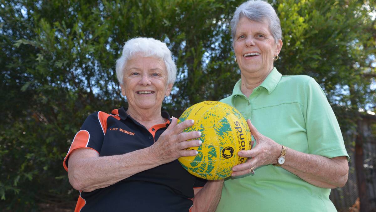Active and social: Carmel Higgins and Colleen Kime have put the call out for women interested in playing a four-week trial of walking netball.