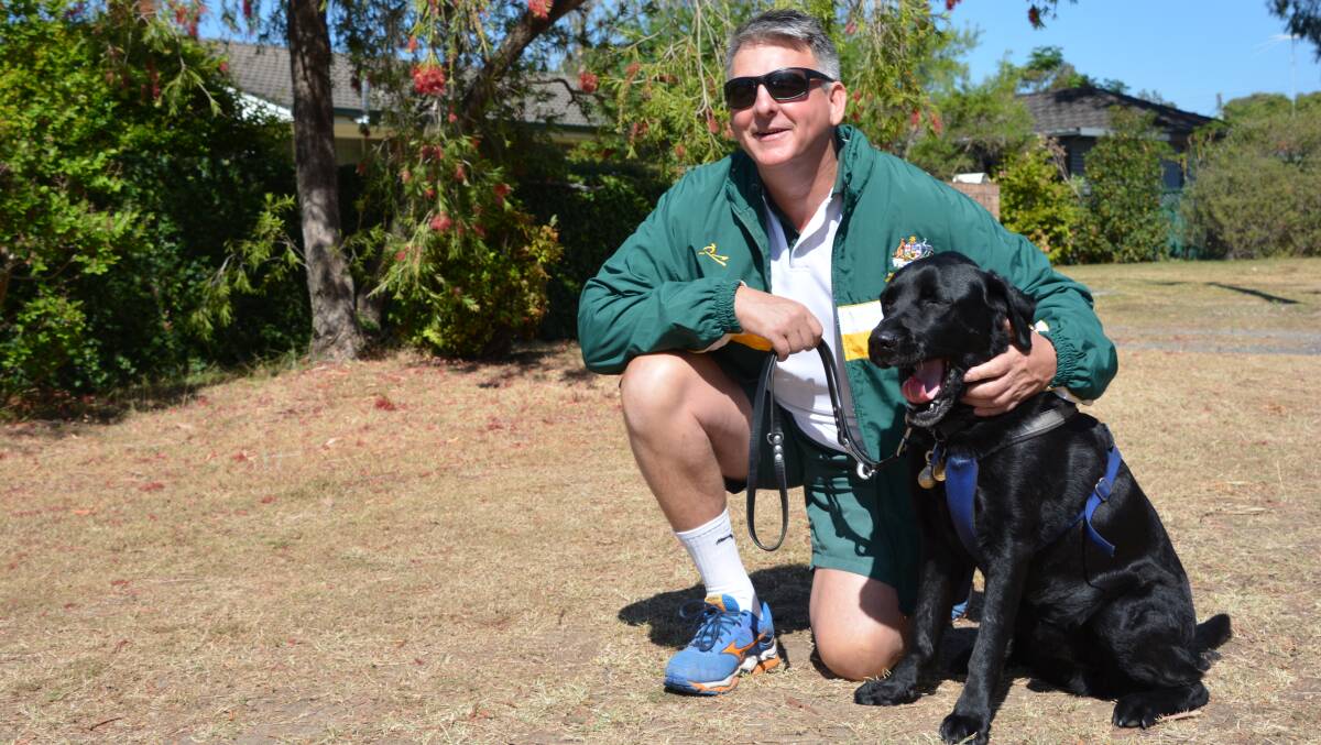 Honoured: Blaxland man Ben Felten and his dog Orson will take part in the Penrith leg of the Queen’s Baton relay on February 4. 