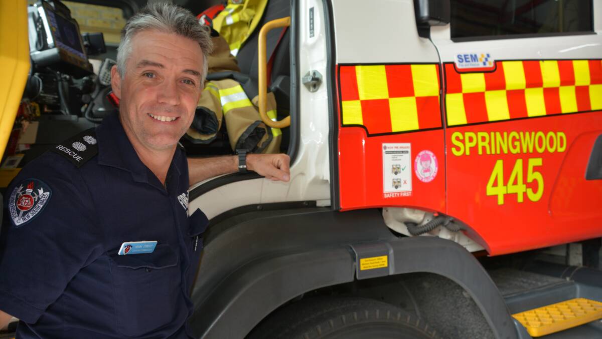 Call for firefighters: Springwood Station officer Kevin O'Reilly says Fire and Rescue NSW is looking for “people with an inherent want to assist others".