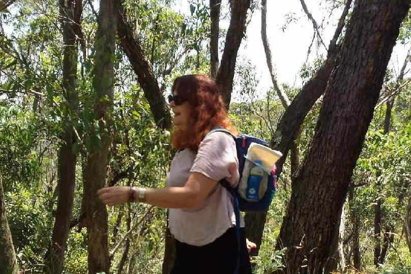 Katoomba: Sue Wildman walks to work whenever she can.