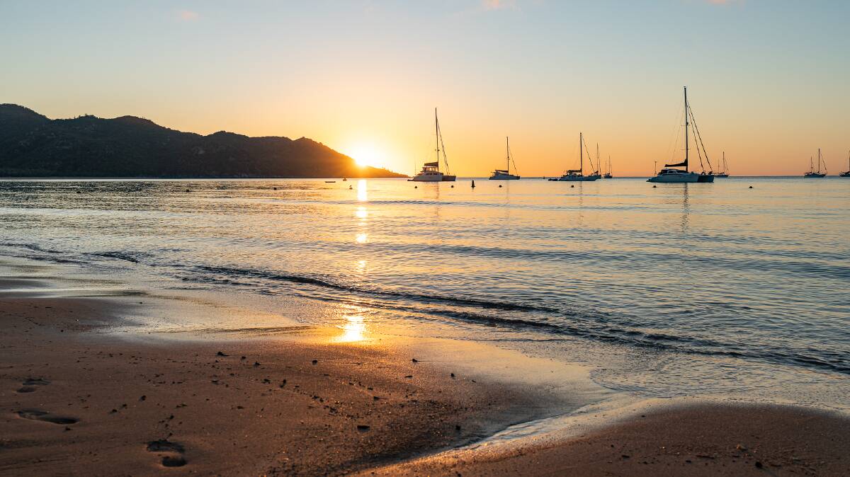 Sunset at Horseshoe Bay on the northern side of Magnetic Island. Pictures: Michael Turtle
