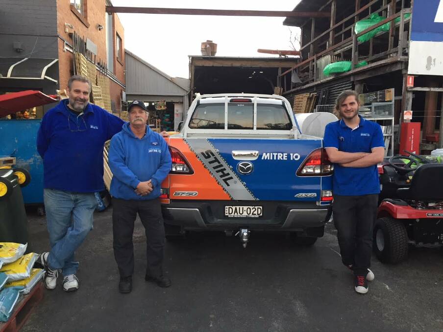 TEAMWORK: Ron, Phil and Lou are part of the friendly team at Blackheath Mitre 10 and Blackheath Timber, which has served the local community for decades.

 

