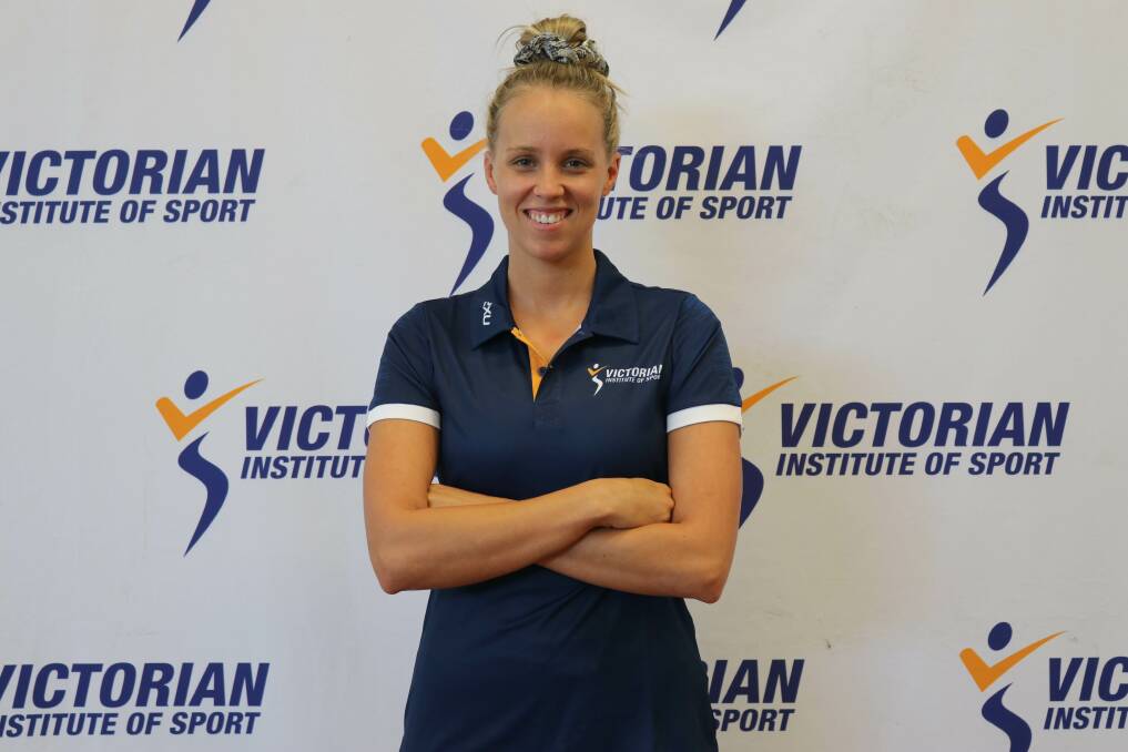 RELIEVED: After finally being diagnosed with endometriosis earlier this year, Bendigo-born Sian Whittaker can now manage her symptons and can see the path back to doing what she loves most, swimming. Picture: VICTORIAN INSTITUTE OF SPORT