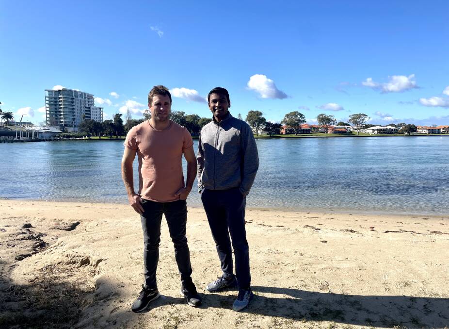 Bubbles app co-founders Brayden Sutton and Ganesh Chaudhari. Photo: Supplied.