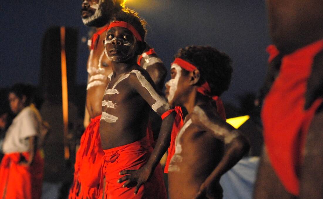 Starting young: Entertainment at Kakadu's Mahbilil Festival