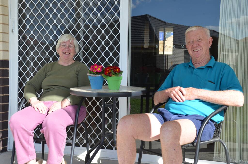 Happy with their decision: Frank and Judith Barr moved into the 100th villa in Treeview in June.