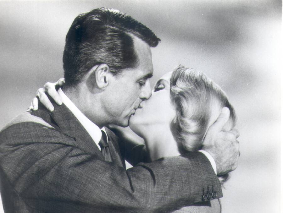 Cary Grant and Eva Marie Saint in North By Northwest. Picture: Supplied