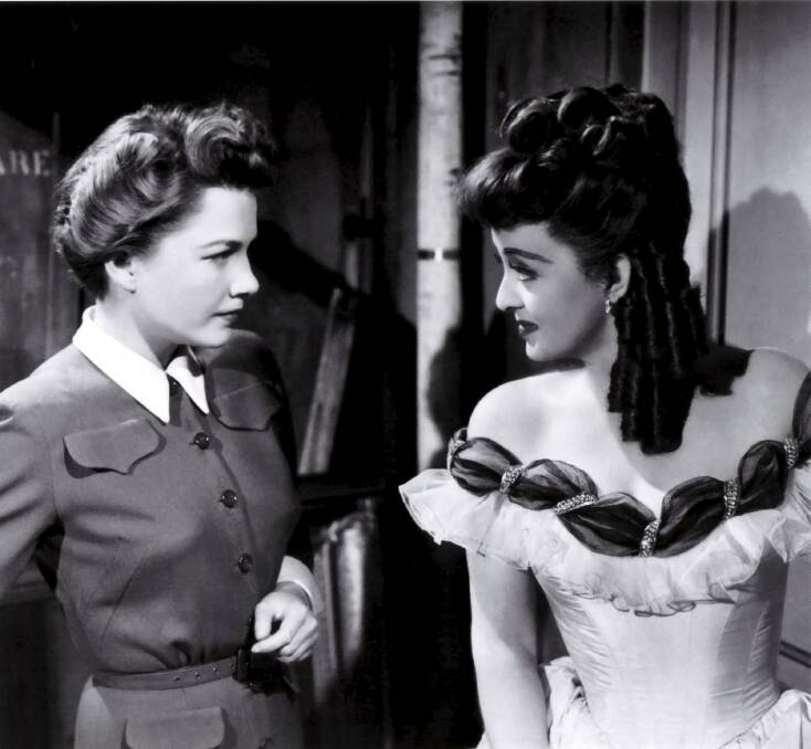 Anne Baxter and Bette Davis in All About Eve. Picture: Supplied