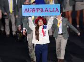 Team Australia are lead around the stadium during the Opening Ceremony of the Birmingham 2022 Commonwealth Games at Alexander Stadium. Picture: Getty Images