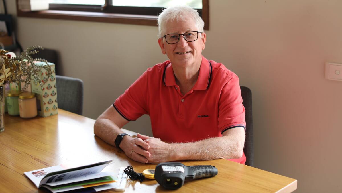 Ray Gilmour trials the Energy and Water Saving Kit. Picture supplied