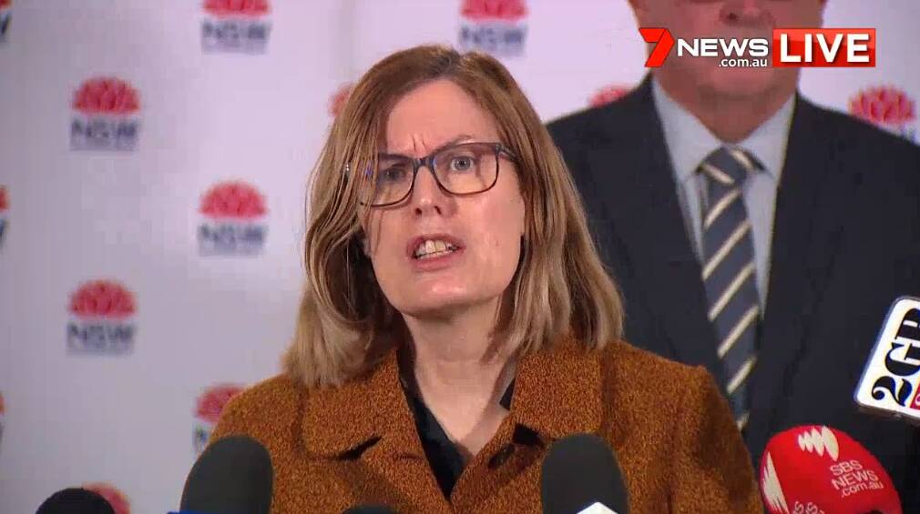 NSW Chief Health Officer, Dr Kerry Chant, addresses the media at a press conference on Friday, July 10.