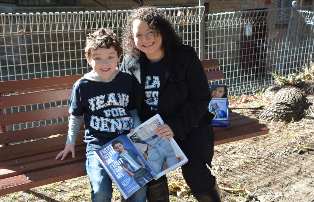 Raising awareness: Springwood residents Max Colgin and his mother Lorel.