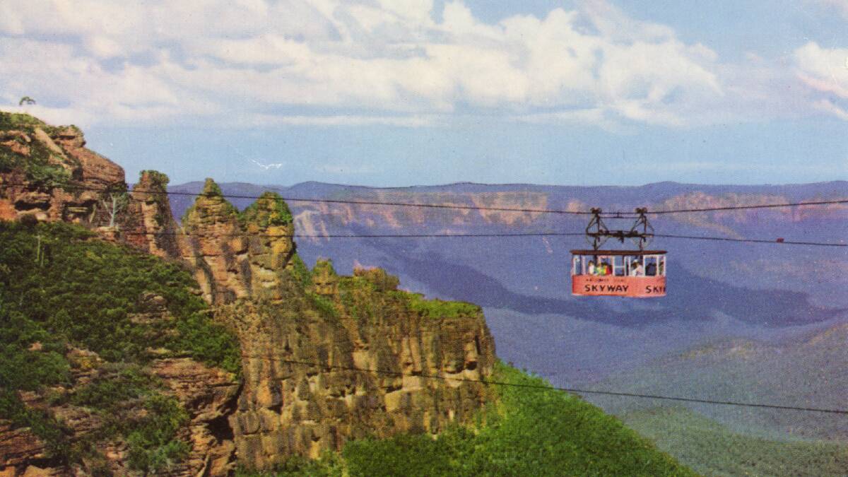 Step back in time: The Skyway as it used to look. The ride was originally built in 1958 by Scenic World founder Harry Hammon.