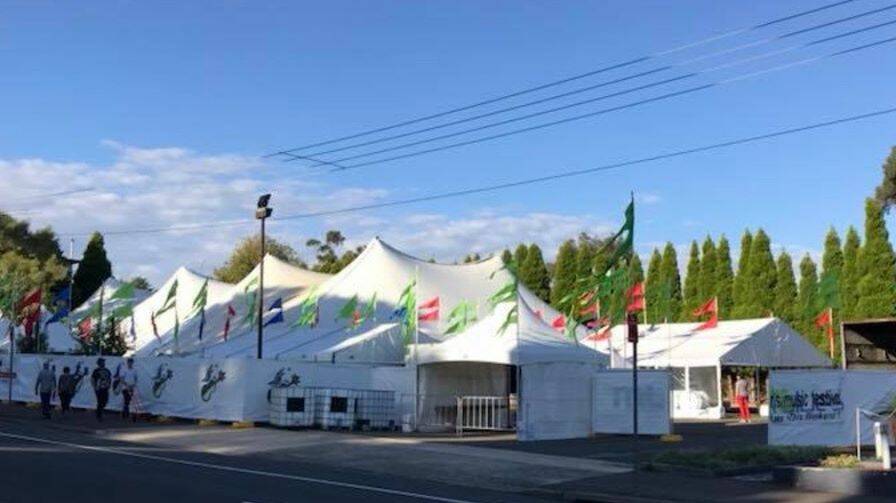 The Blue Mountains Music Festival site in Katoomba. Photo: Facebook.