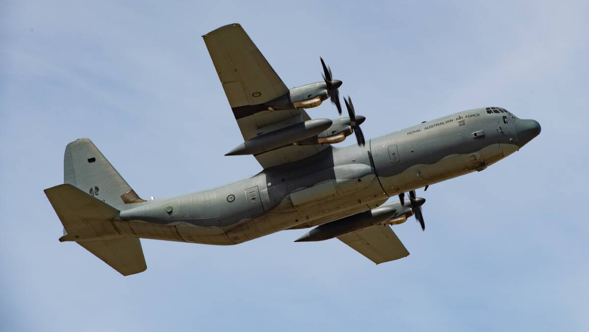 A Royal Australian Air Force C-130J Hercules aircraft