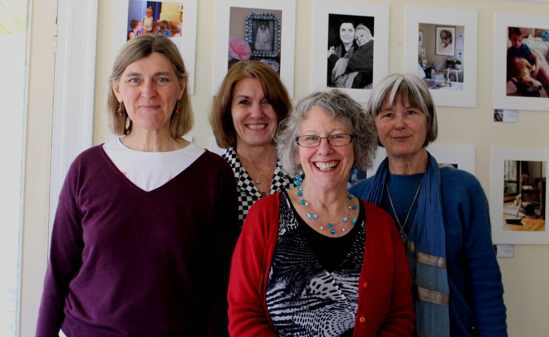 Sarala Porter, Angela Hehir, Lyn Pagan and Lyn Bevington at the Love Your Heart: Women’s Hearts Matter Photographic exhibition.