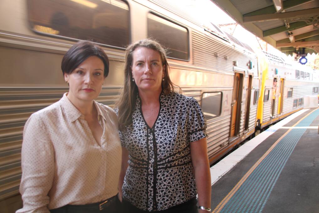 Labor's Jodi McKay and Trish Doyle.