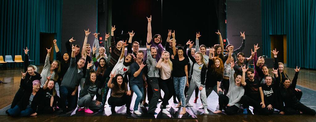 The Blue Mountains Musical Society cast of We Will Rock You. Photo: Aubtin Namdar.