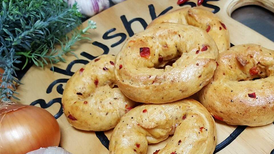 Made fresh: Babushkas Bagels are available at markets in Springwood and Blackheath.