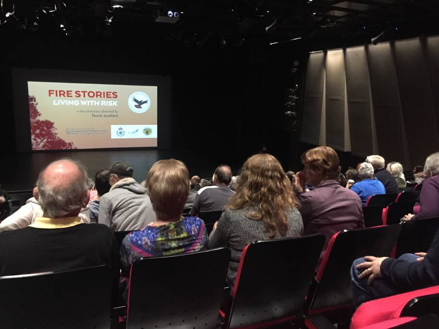 Audience members at the Fire Stories screening at the Blue Mountains Theatre on August 25.