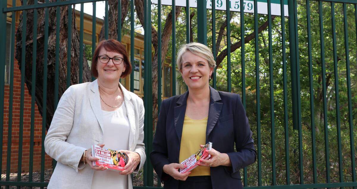 Macquarie MP Susan Templeman with Labor's education spokeswoman Tanya Plibersek.