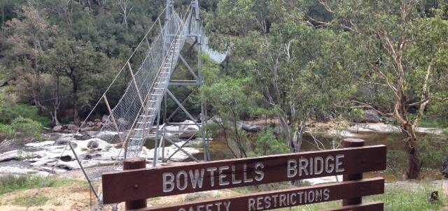 Hero's monument: The bridge on the Six Foot Track, built by soldiers from Bowtells' troop in 1992 and named in his honour. Bowtell's body returned from Vietnam this year.