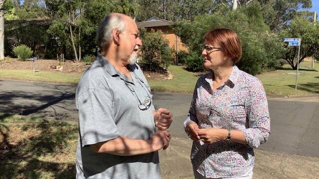 Blaxland resident and freelance journalist, Tony Kleu, with Federal Member for Macquarie Susan Templeman.