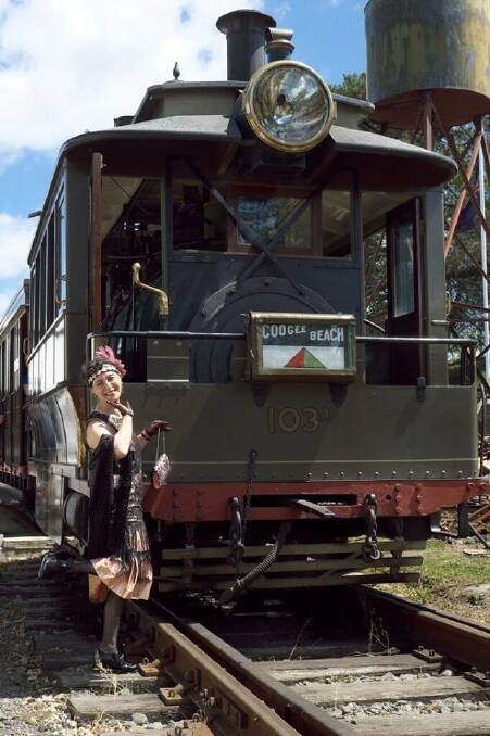A tram at Valley Heights this year during the Roaring 20s and All That Jazz Festival.