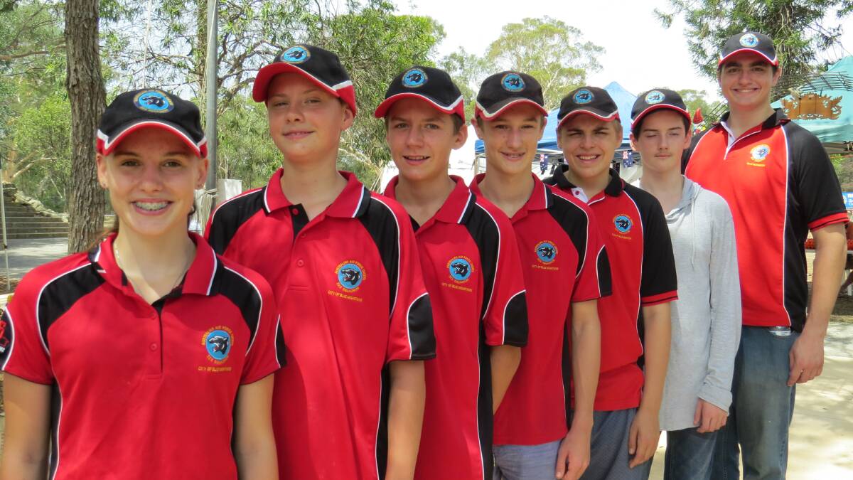 A line-up of members 323 Squadron - Australian Air Force Cadets, Glenbrook, who provide magnificent volunteer service to Rotary and Australia Day at Glenbrook every year.