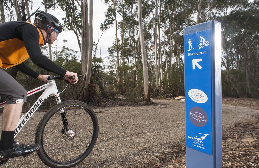 Linking villages: The Great Blue Mountains Trail is an accessible pathway for walkers and cyclists which links key recreation and tourist attractions.