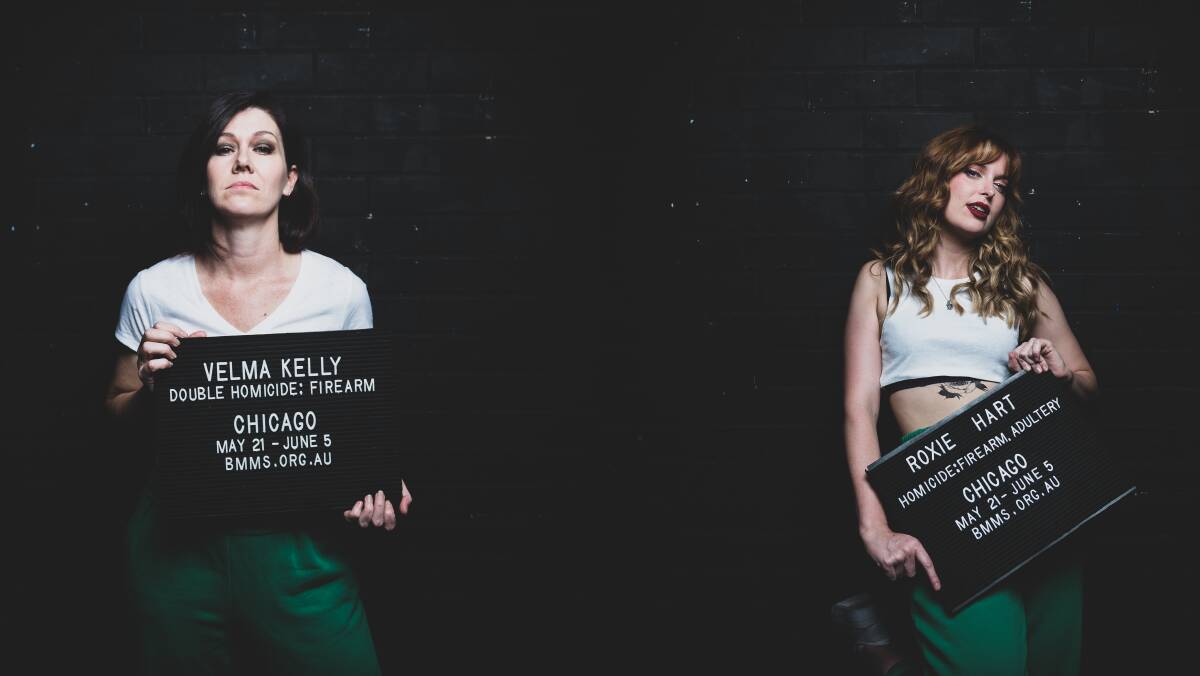 Hayley Cascarino and Linda Aubrecht are set to wow to audiences as Roxie Hart and Velma Kelly in Chicago with Blue Mountains Musical Society. Picture: Aubtin Namdar