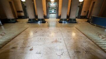 The Tasman Map in the entry foyer of the State Library of NSW. Picture supplied