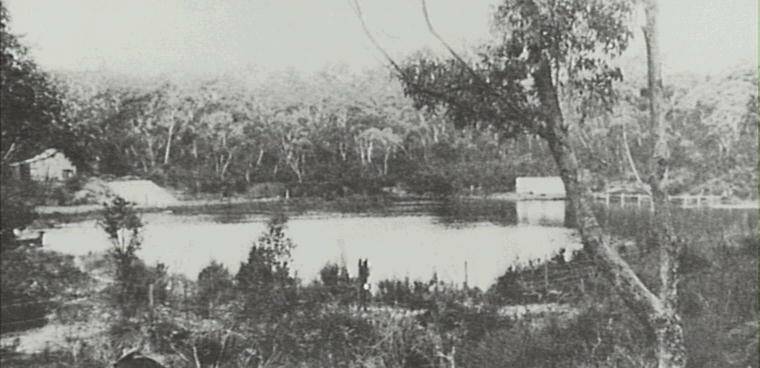 Lawson Dam and Swimming Pool. Photos courtesy Blue Mountains Library, Local Studies collection.