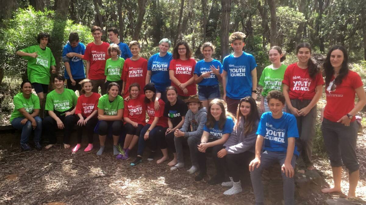 Members of the previous Blue Mountains Youth Council.