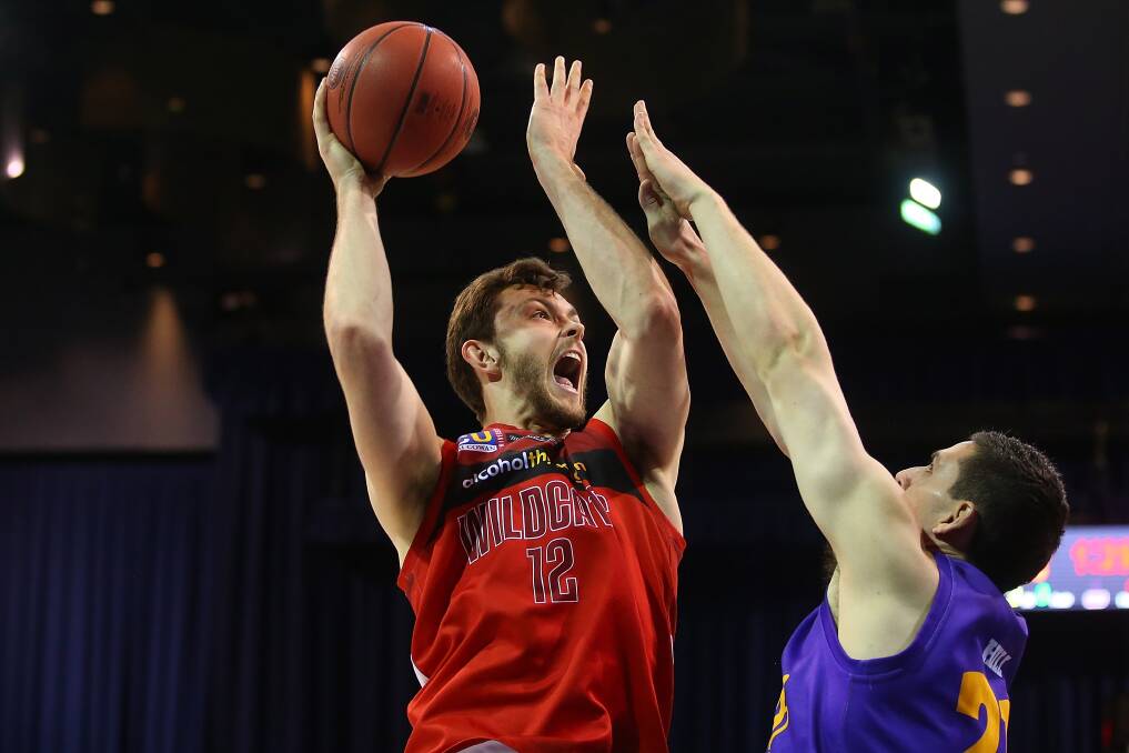 Angus Brandt in action for the Perth Wildcats. Photo: Chris Hyde/Getty Images.