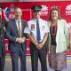 Acting Assistant FRNSW Commissioner Michael Morris, NSW Minister for Emergency Services Jihad Dib, Captain Graeme Browne, Trish Doyle MP, Deputy Mayor Romola Hollywood at the opening of the Wentworth Falls fire station. Picture supplied