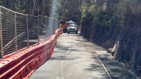 The reopened Megalong Road on Friday, April 19. Picture Blue Mountains City Council