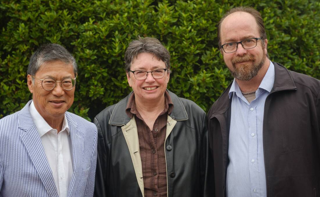 Greens candidates for Blue Mountains City Council: Kingsley Liu (Ward 3), Sarah Redshaw (Ward 1) and Ward 2 Cr Brent Hoare
