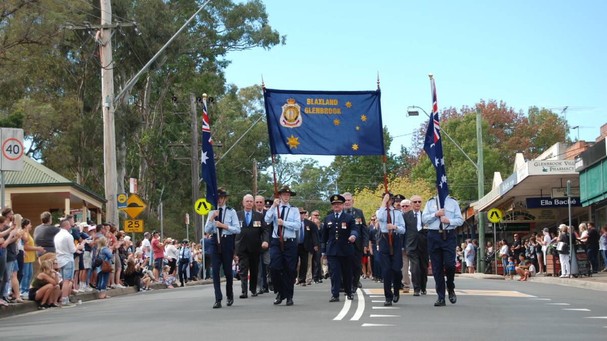 Anzac Day services in the Blue Mountains, 2019.