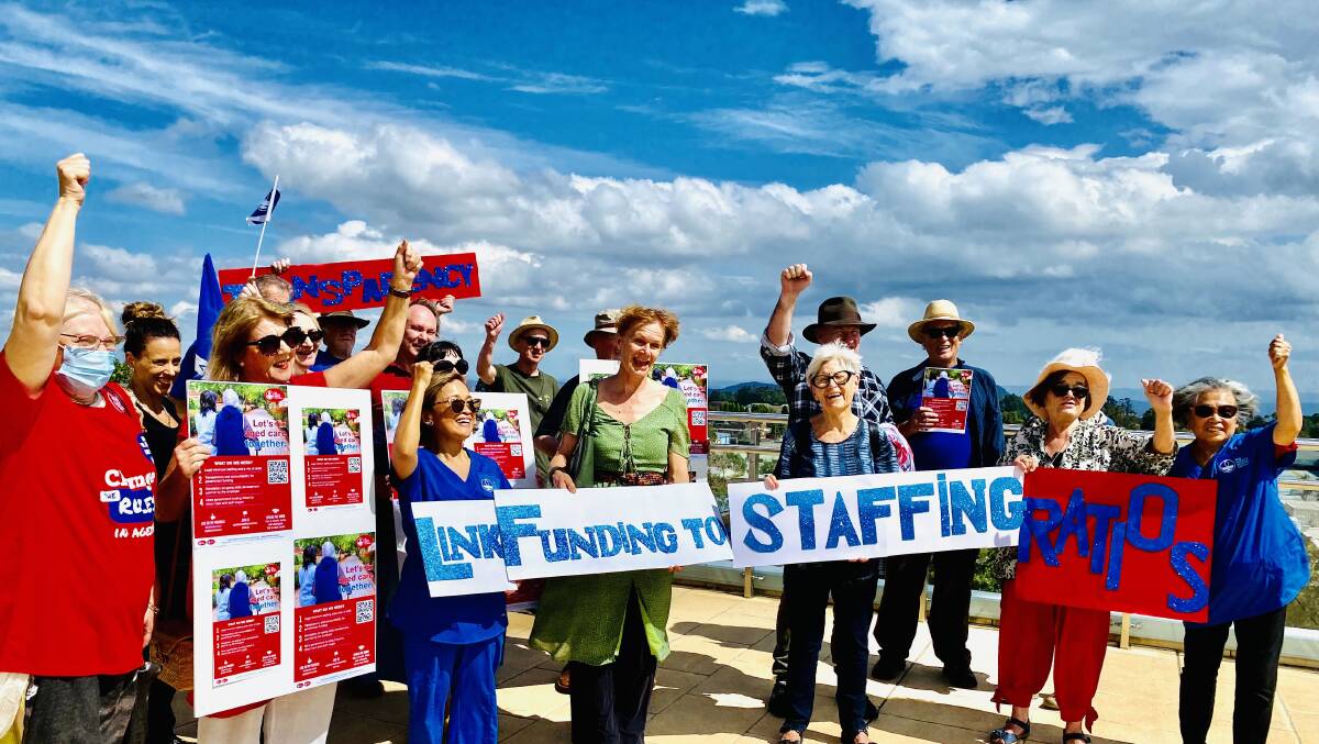 Upping the ante: Blue Mountains campaigners for aged care. Nurses and care staff plan to hold information stalls on March 5 in Springwood and March 6 in Katoomba,