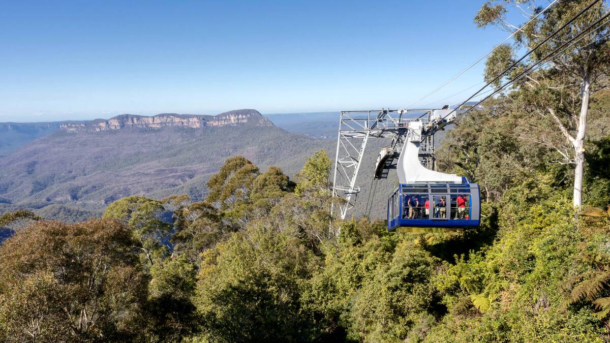 The new Scenic World Cableway. Photo: Deep Hill Media.
