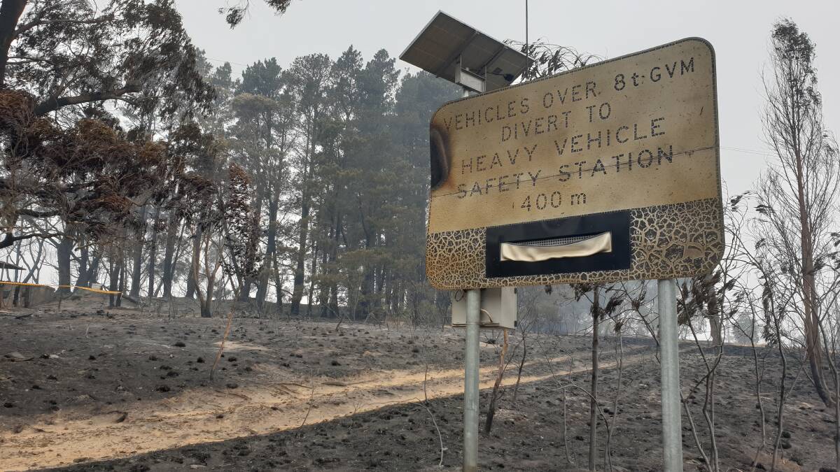 The aftermath of the bushfires in Bell in December, 2019. Photo: Top Notch Video.