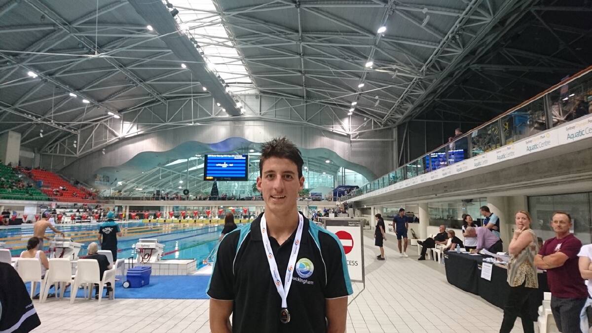 Katoomba swimmer Haig Buckingham at the NSW State Age Championships in December, 2019. 