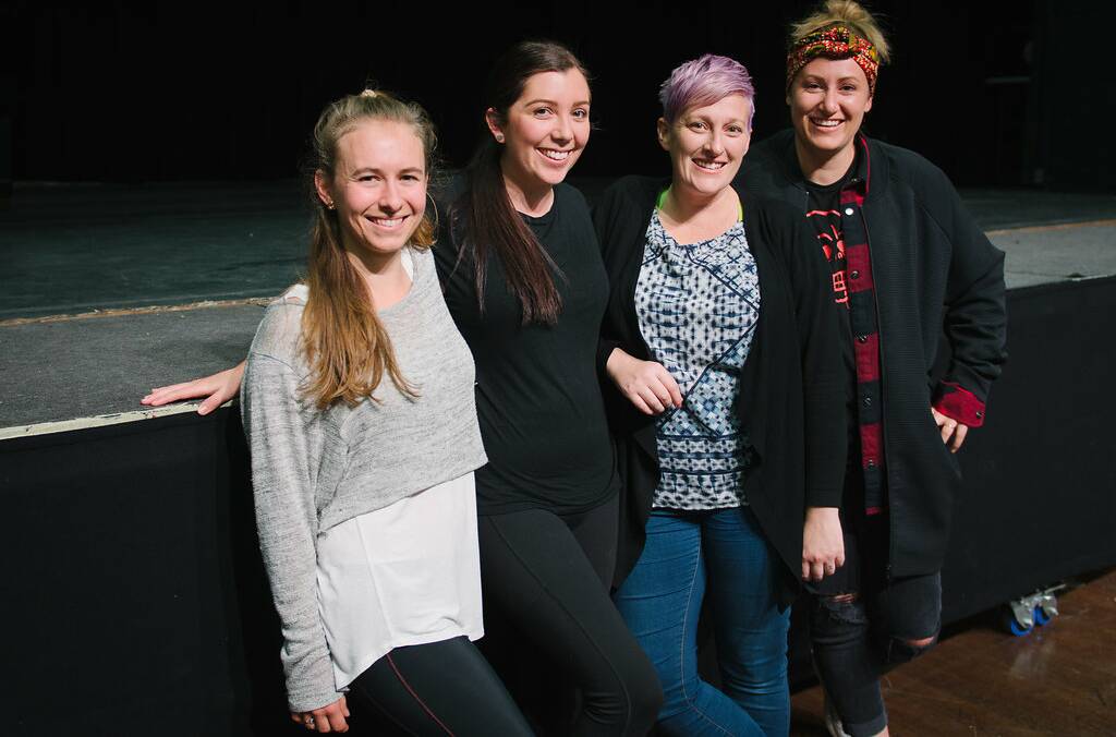 From left, Sonya Pascolini, Amy Stoakes, Kelly Cox and Tash Wouters. Photo: Aubtin Namdar.