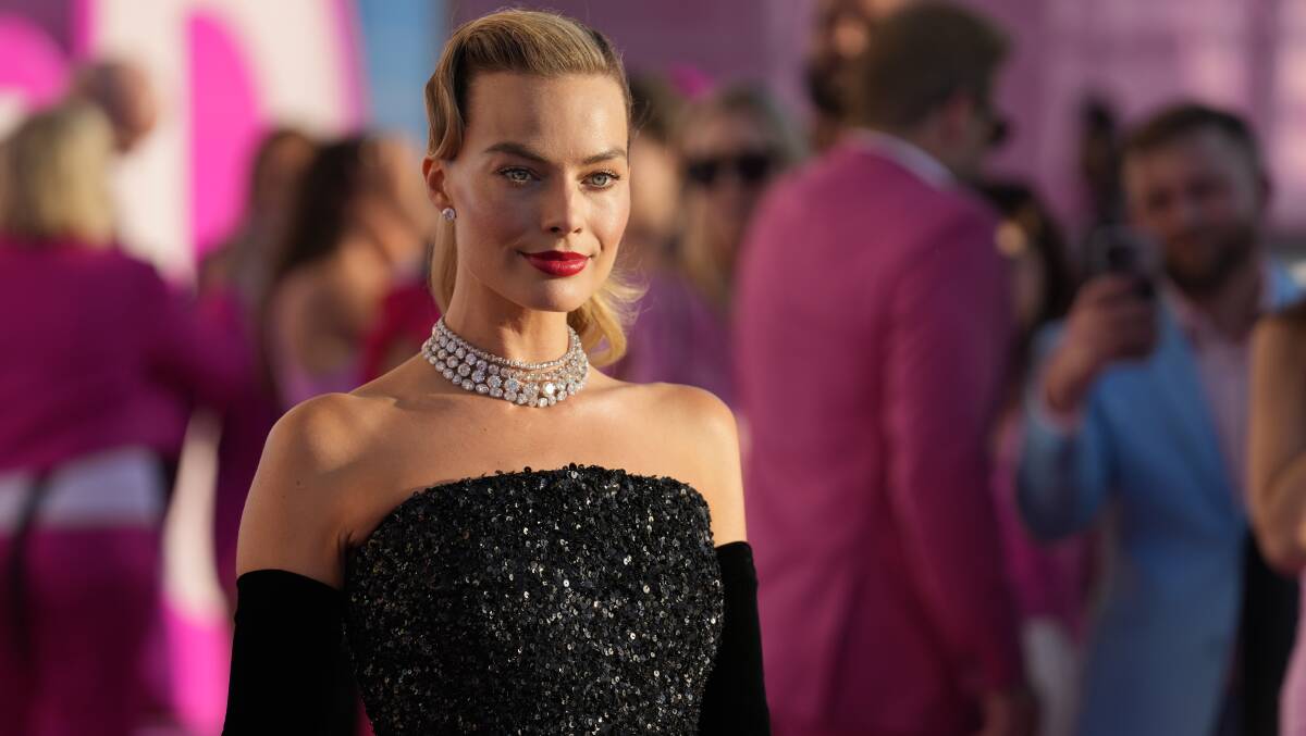 Margot Robbie arrives at the premiere of "Barbie" in Los Angeles. (AP Photo/Chris Pizzello)