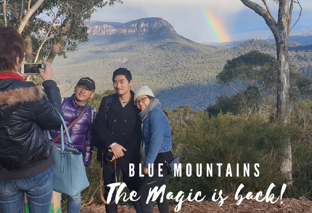 Tourists are being encouraged to visit the Blue Mountains following the bushfires. Photo: Blue Mountains Explorer Bus Facebook.