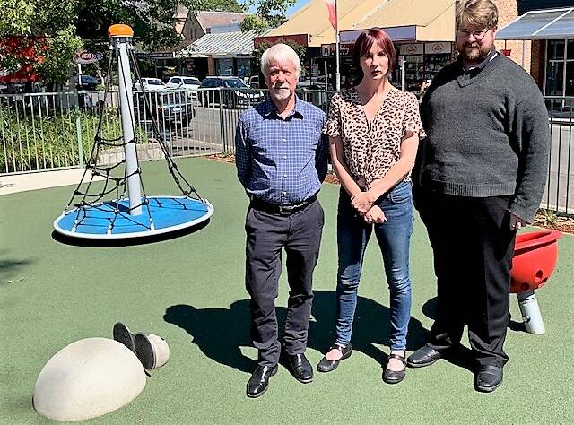 Limited negotiation took place before the play equipment was removed: Crs Mick Fell, Shae Foenander and Daniel Myles said council got it wrong on the equipment. 