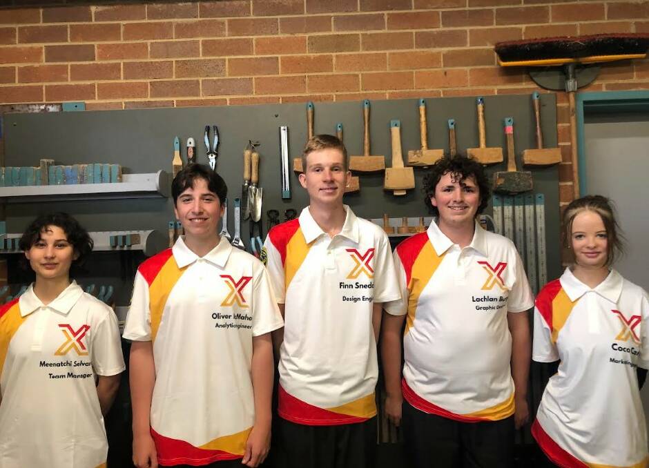 Meenatchi Selvarasa, Oliver McMahon, Finn Snedden, Lachlan Burgess, and Coco Carter. Picture supplied