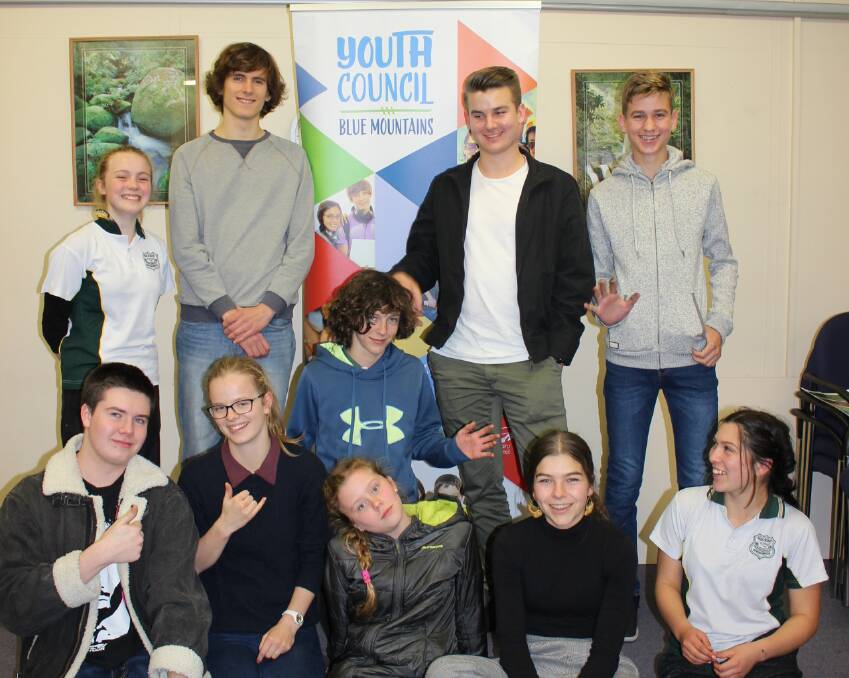 Members of the Blue Mountains Youth Council, photographed in 2018.