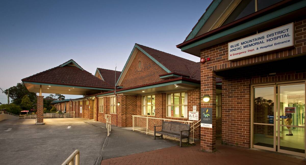 The emergency department at Blue Mountains Hospital in Katoomba.